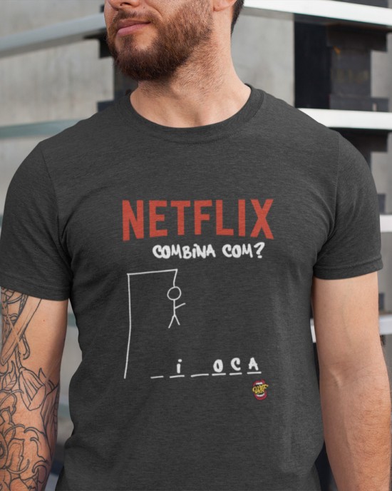 Camiseta Netflix e Pipoca